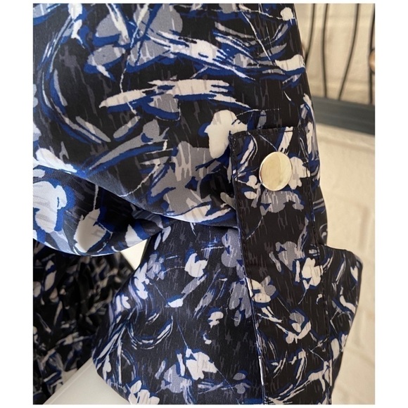 Whbm Abstract Floral Print Parka Jacket size Small - Picture 5 of 8